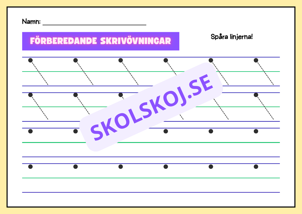 Förberedande skrivövningar