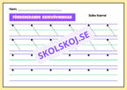 Förberedande skrivövningar