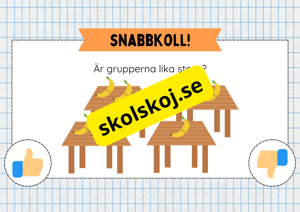 Multiplikation med lika stora grupper - Årskurs 3