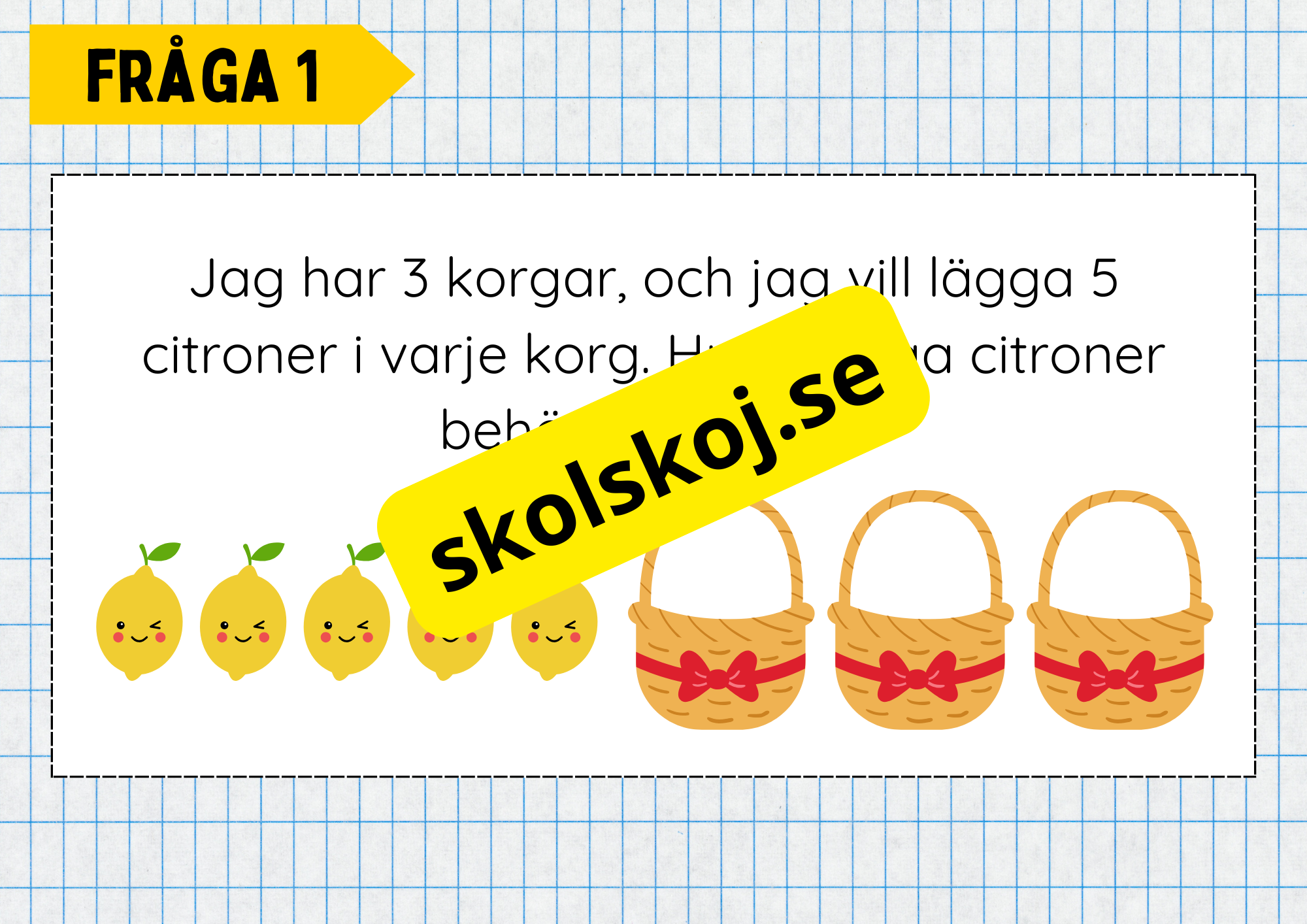Multiplikation med lika stora grupper - Årskurs 3