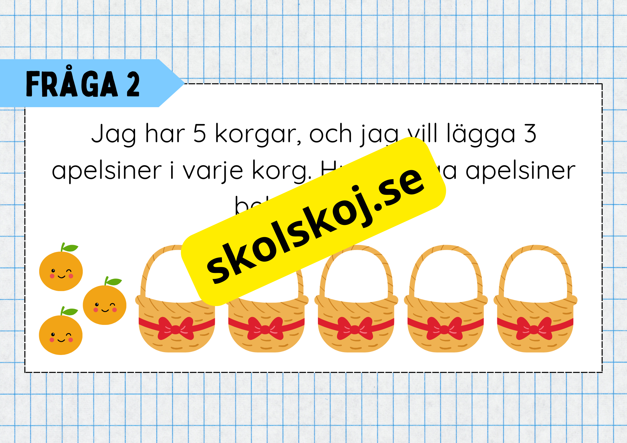 Multiplikation med lika stora grupper - Årskurs 3