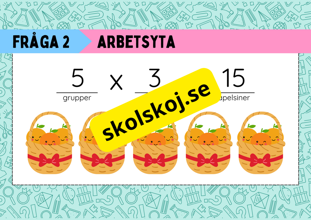 Multiplikation med lika stora grupper - Årskurs 3
