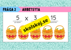 Multiplikation med lika stora grupper - Årskurs 3