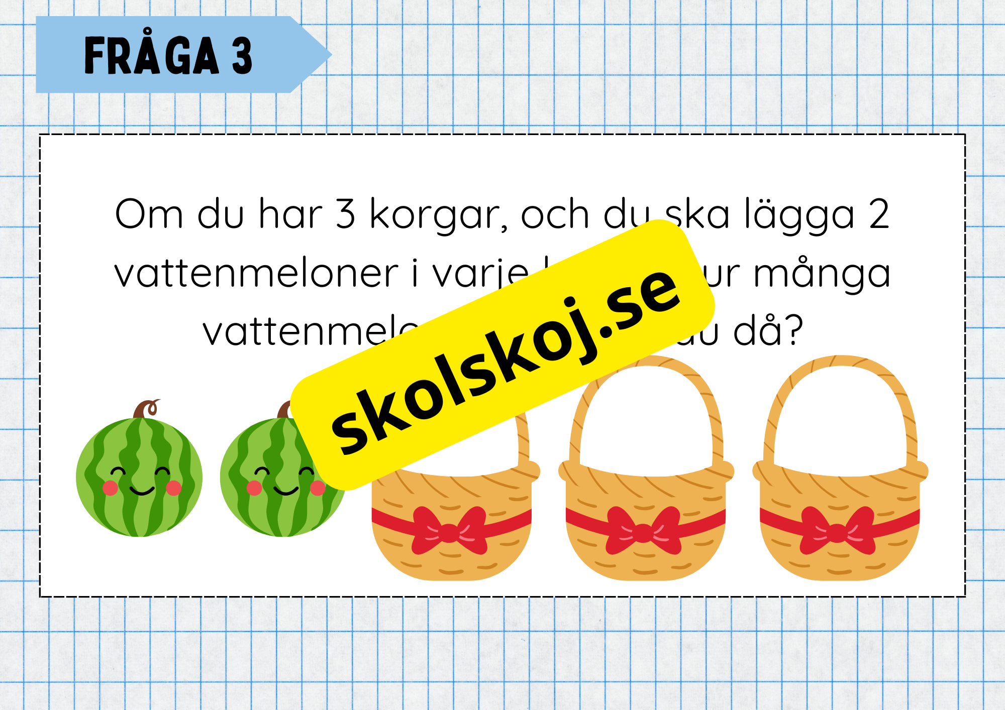 Multiplikation med lika stora grupper - Årskurs 3