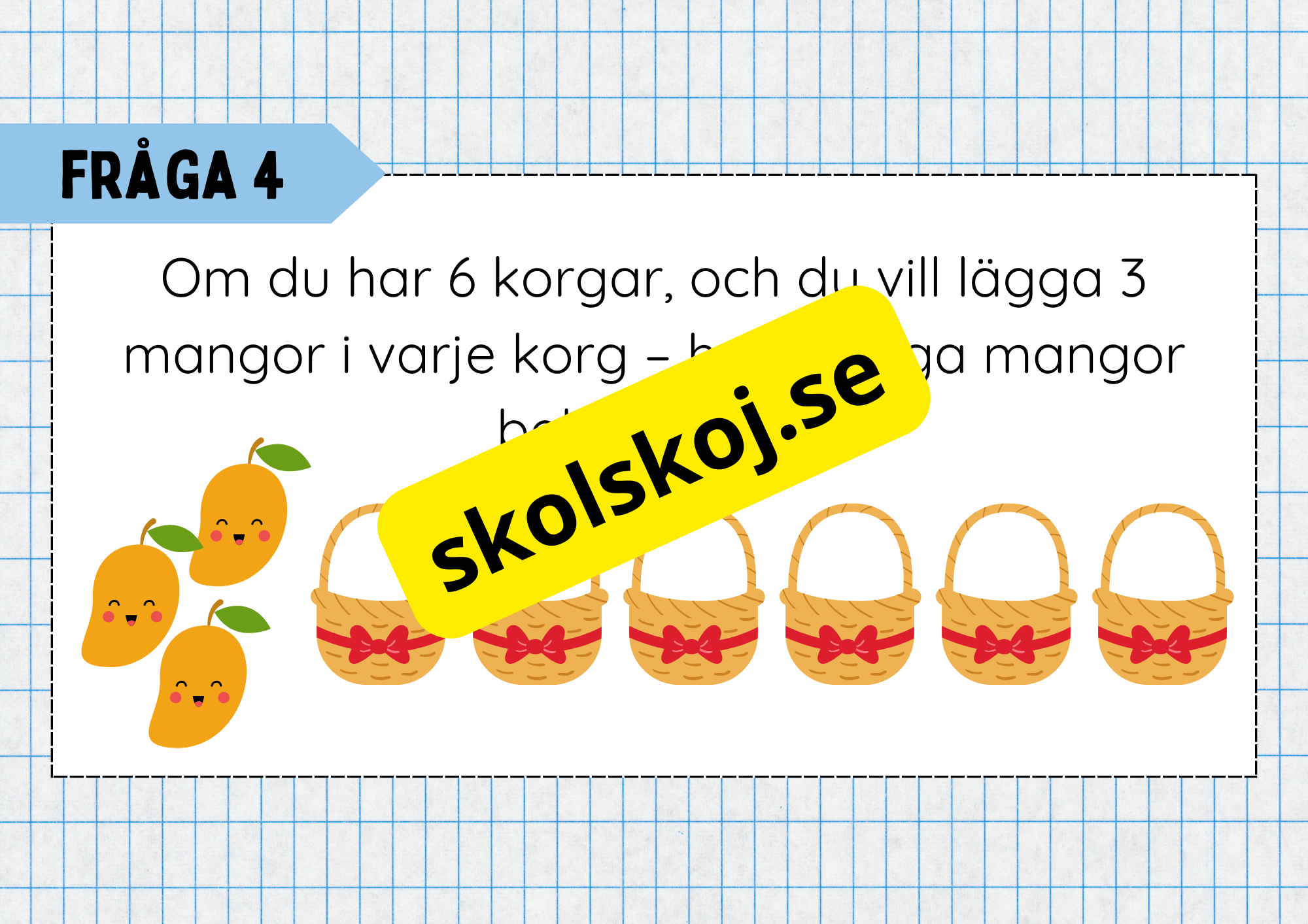 Multiplikation med lika stora grupper - Årskurs 3