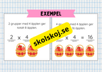 Multiplikation med lika stora grupper - Årskurs 3