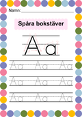 Häfte - Spåra alfabetet - ABC