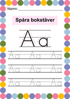 Häfte - Spåra alfabetet - ABC