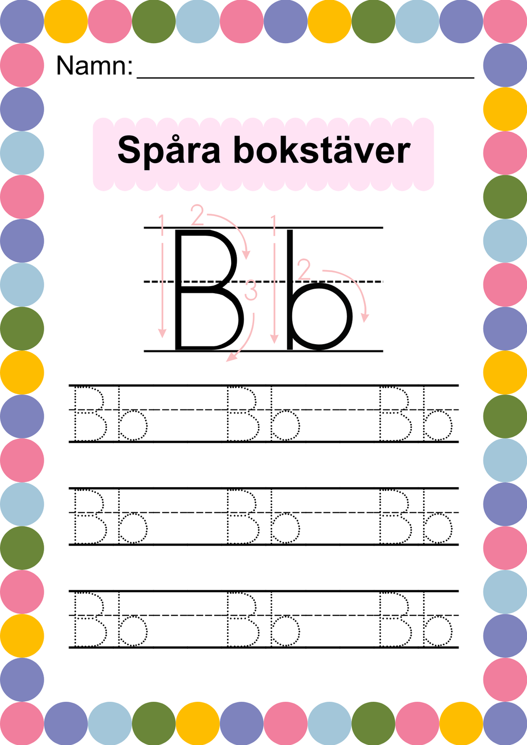 Häfte - Spåra alfabetet - ABC