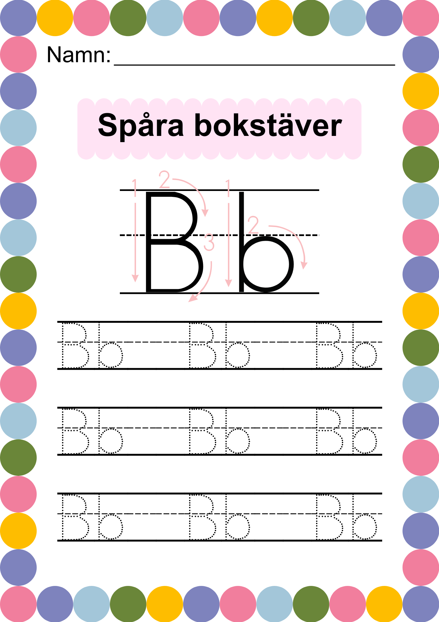 Häfte - Spåra alfabetet - ABC