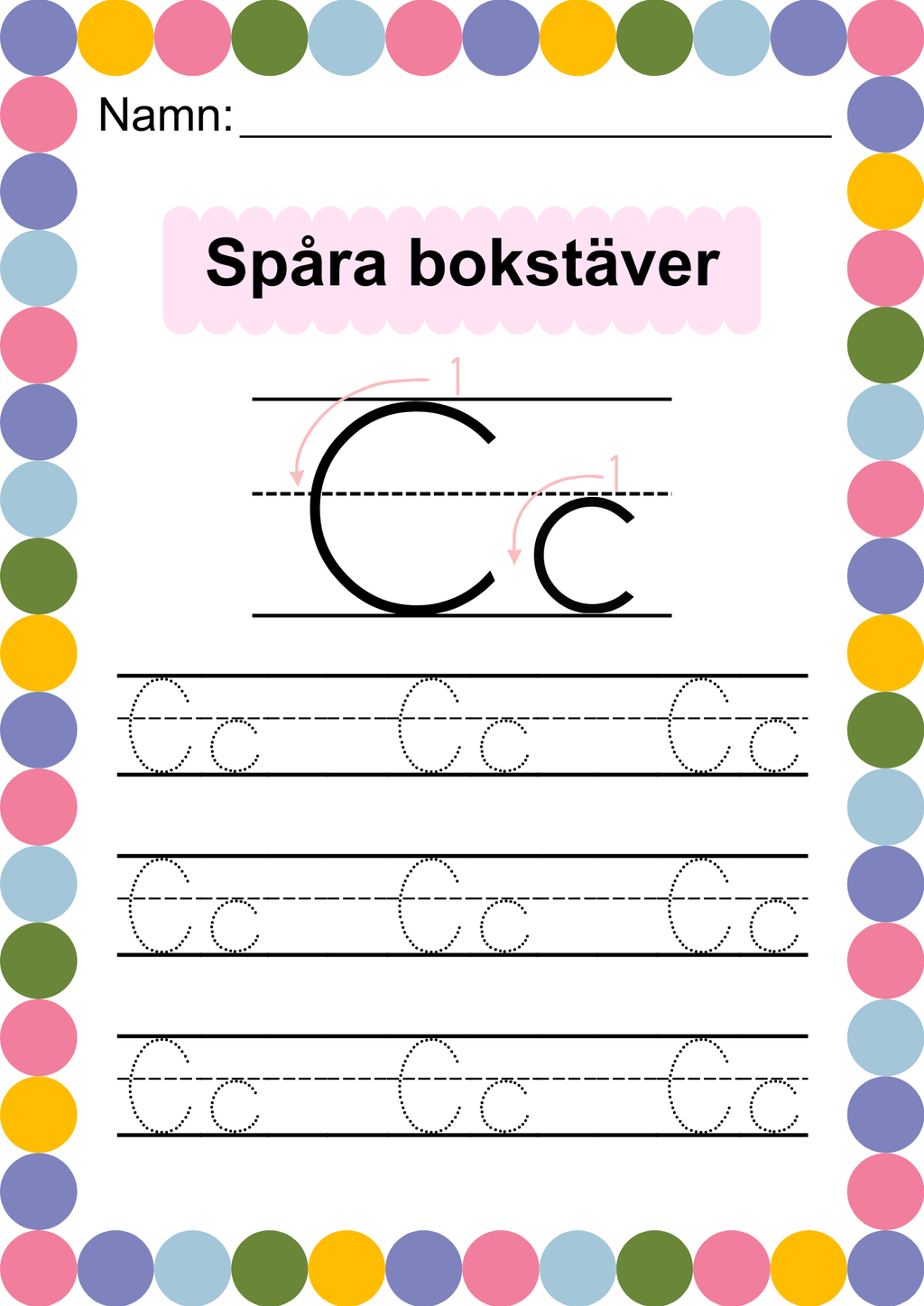 Häfte - Spåra alfabetet - ABC