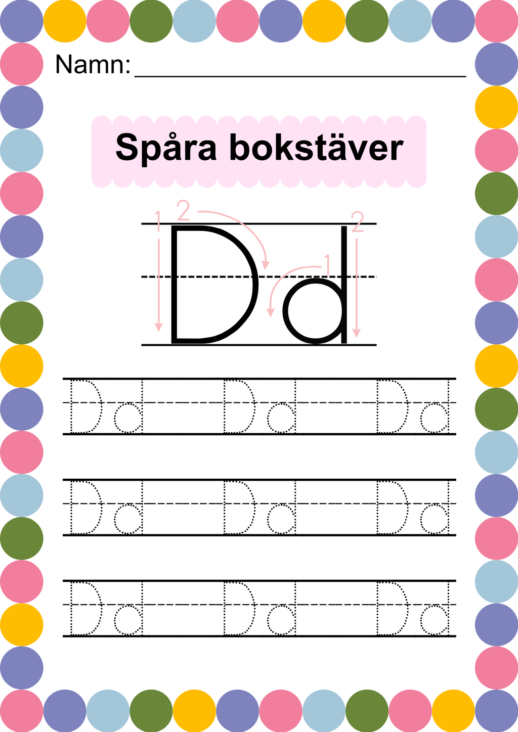 Häfte - Spåra alfabetet - ABC