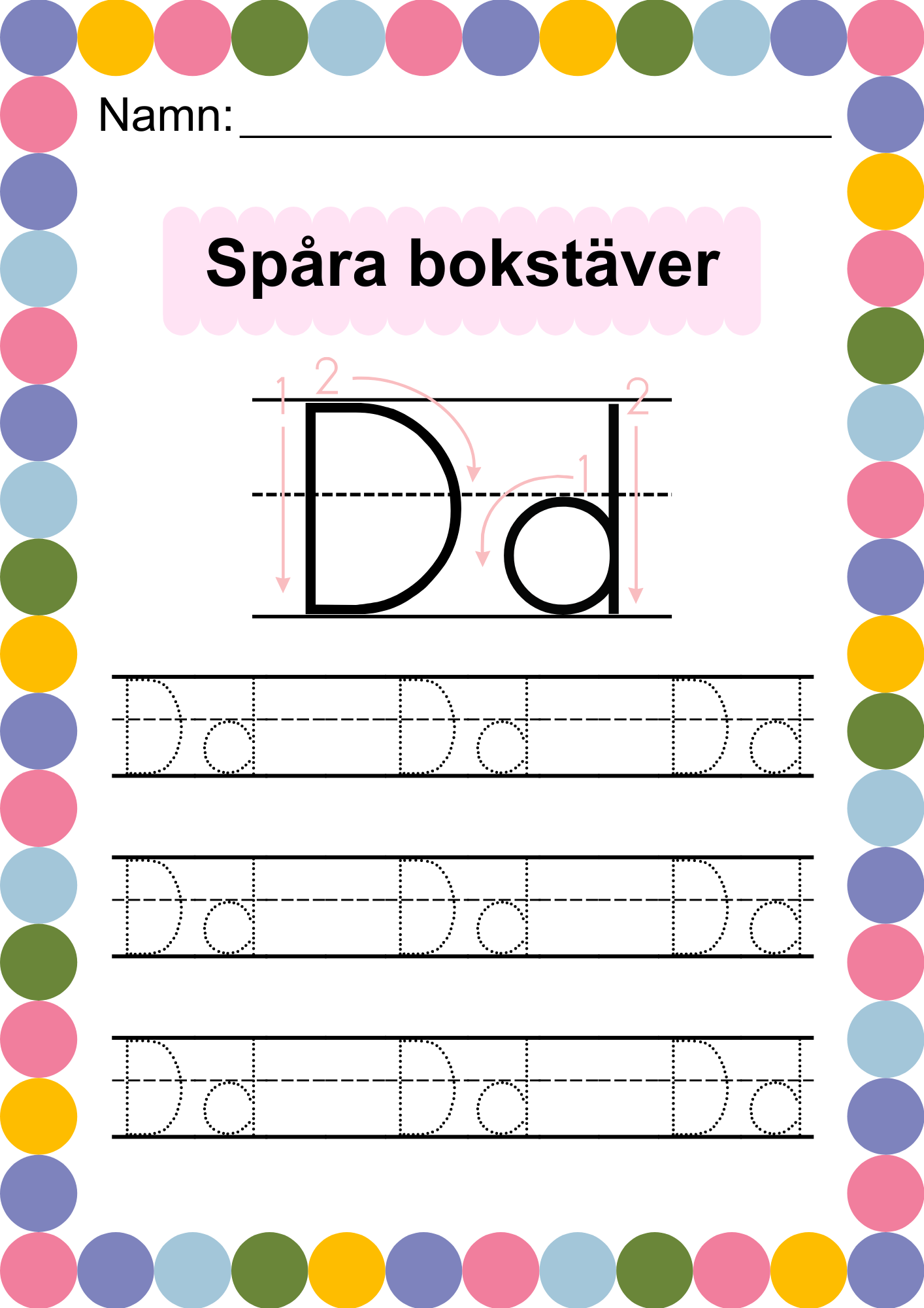 Häfte - Spåra alfabetet - ABC