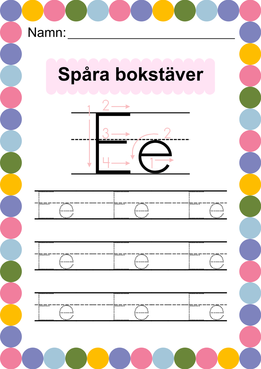 Häfte - Spåra alfabetet - ABC