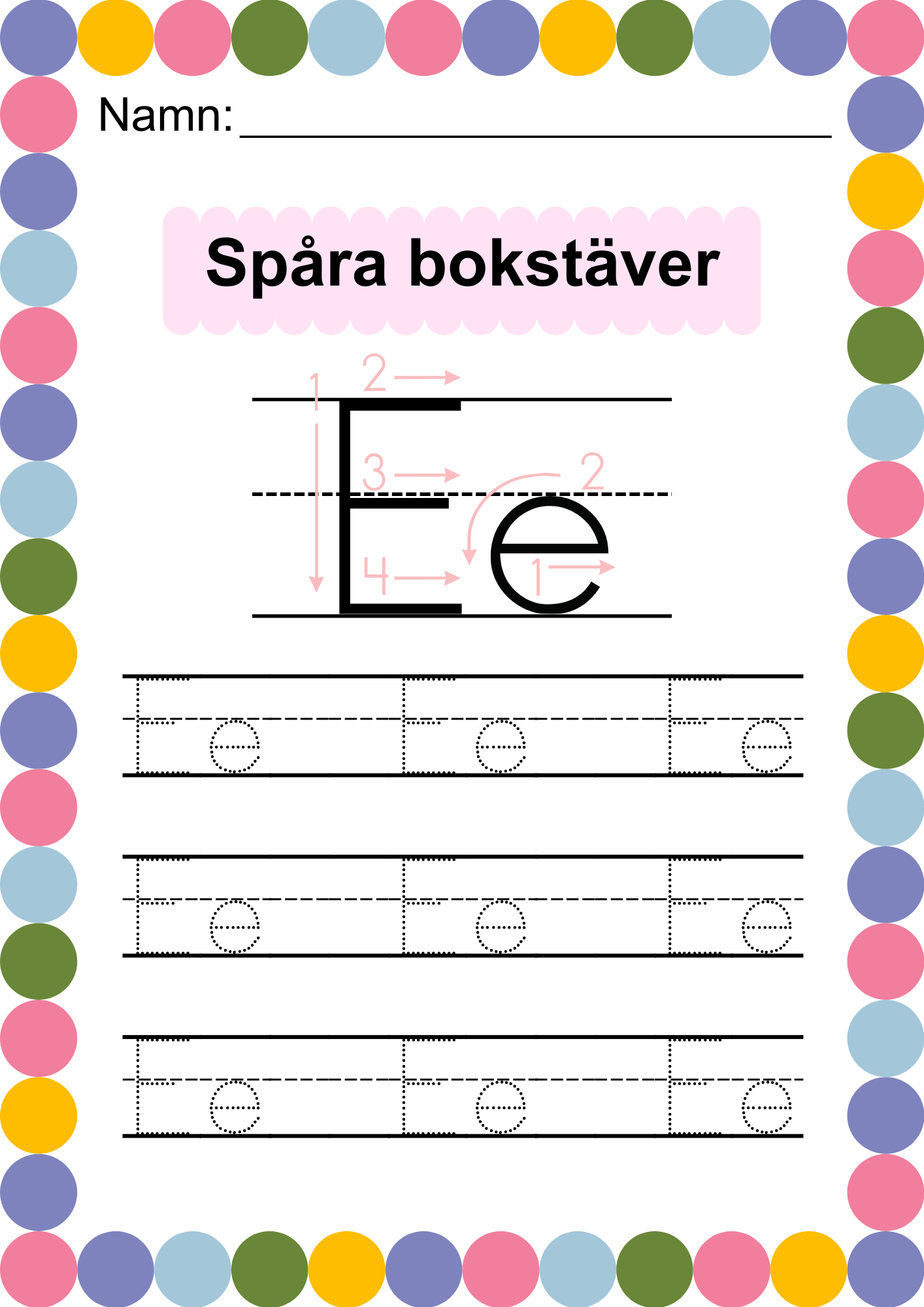 Häfte - Spåra alfabetet - ABC