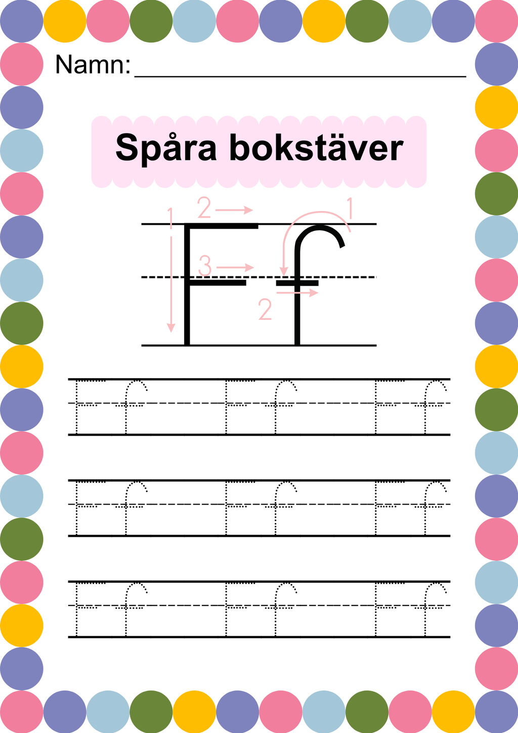 Häfte - Spåra alfabetet - ABC