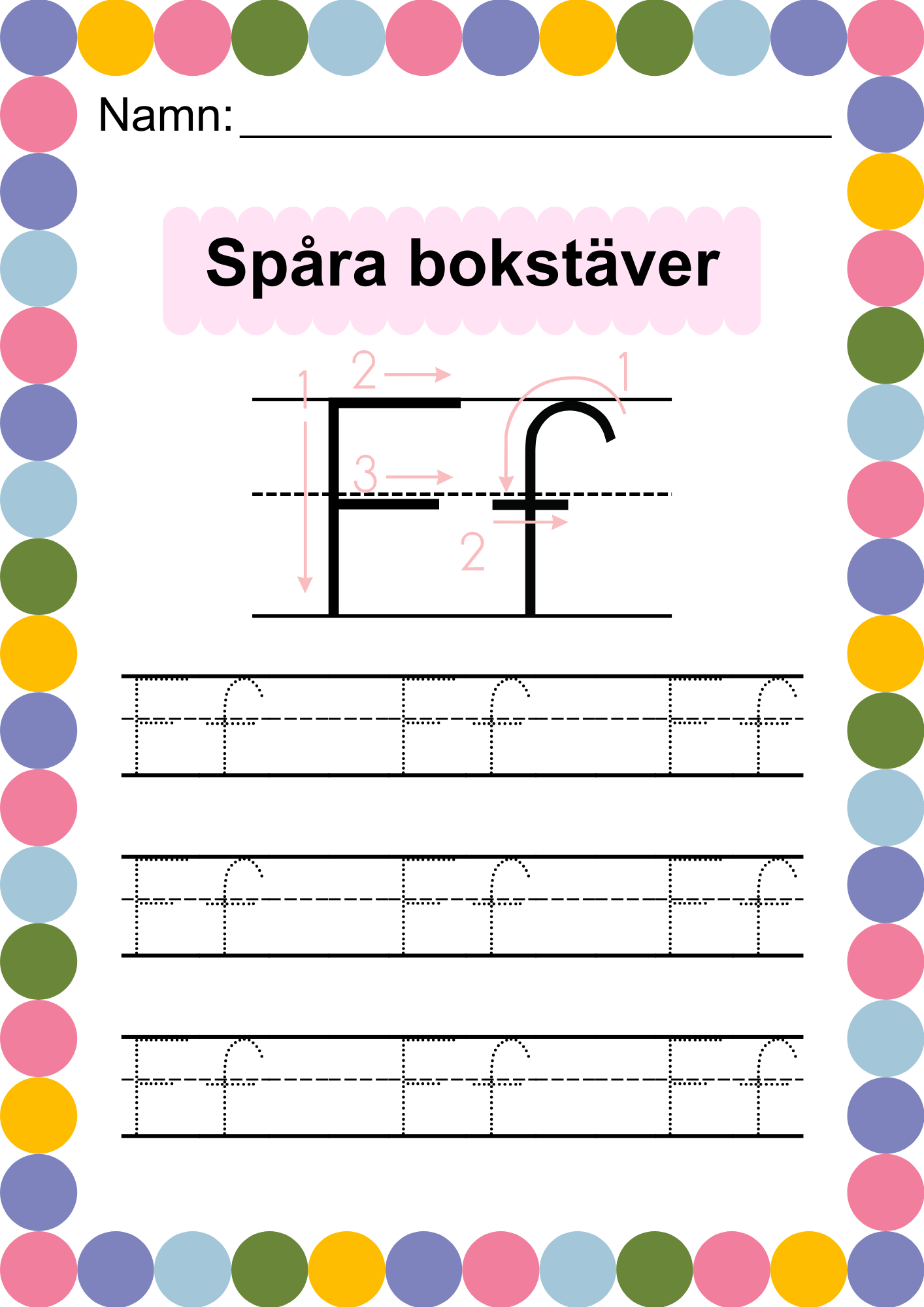 Häfte - Spåra alfabetet - ABC