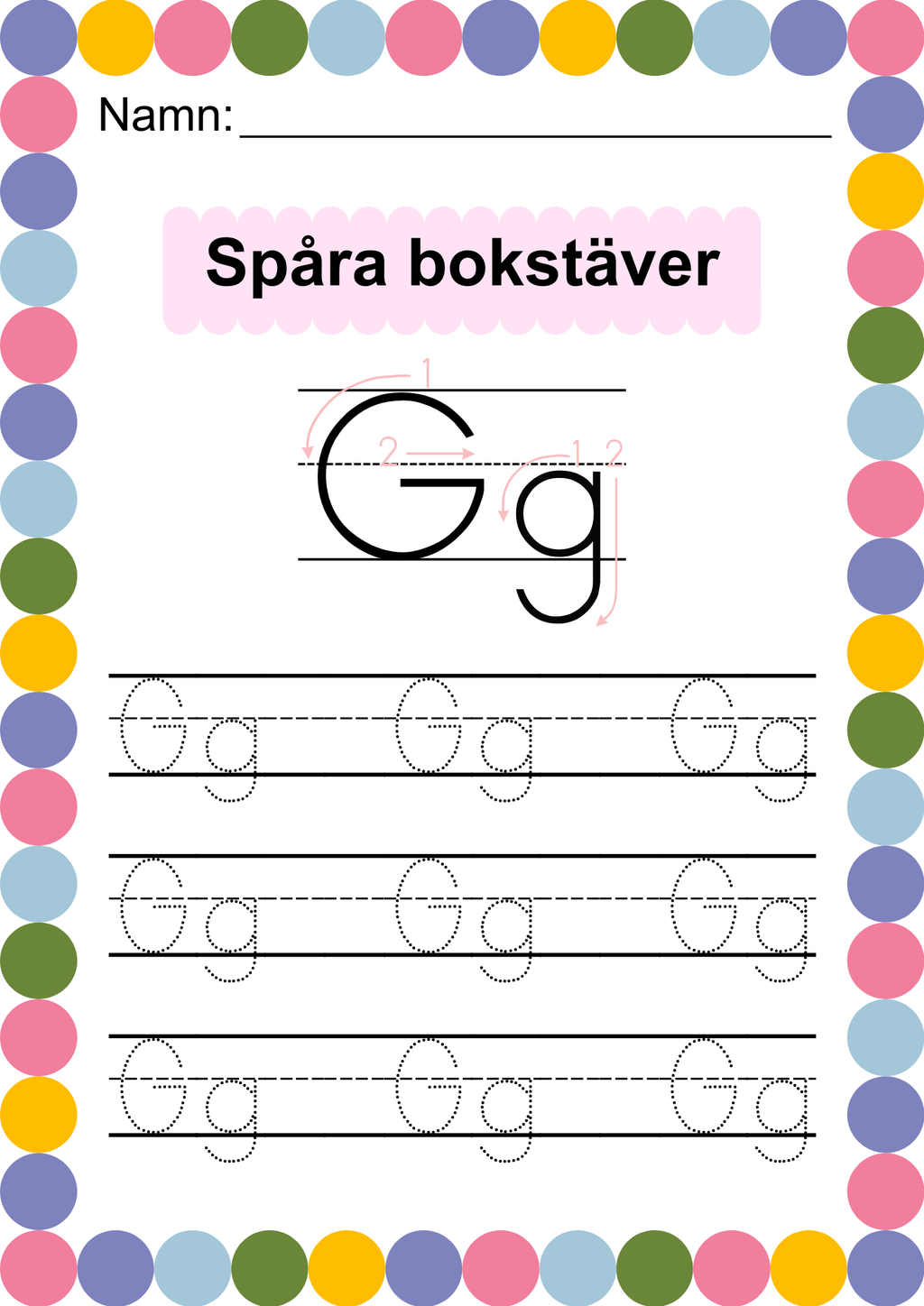 Häfte - Spåra alfabetet - ABC