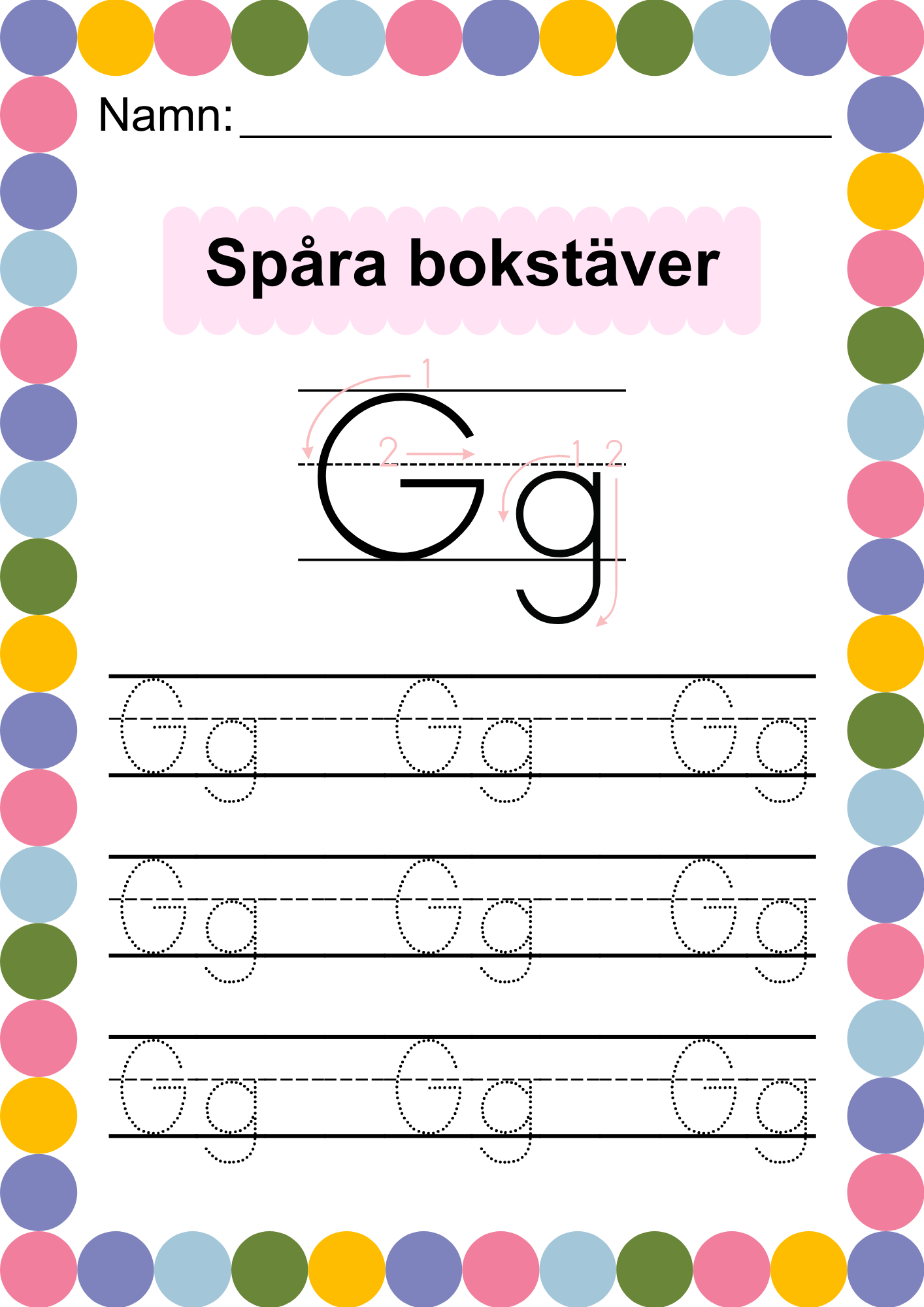Häfte - Spåra alfabetet - ABC