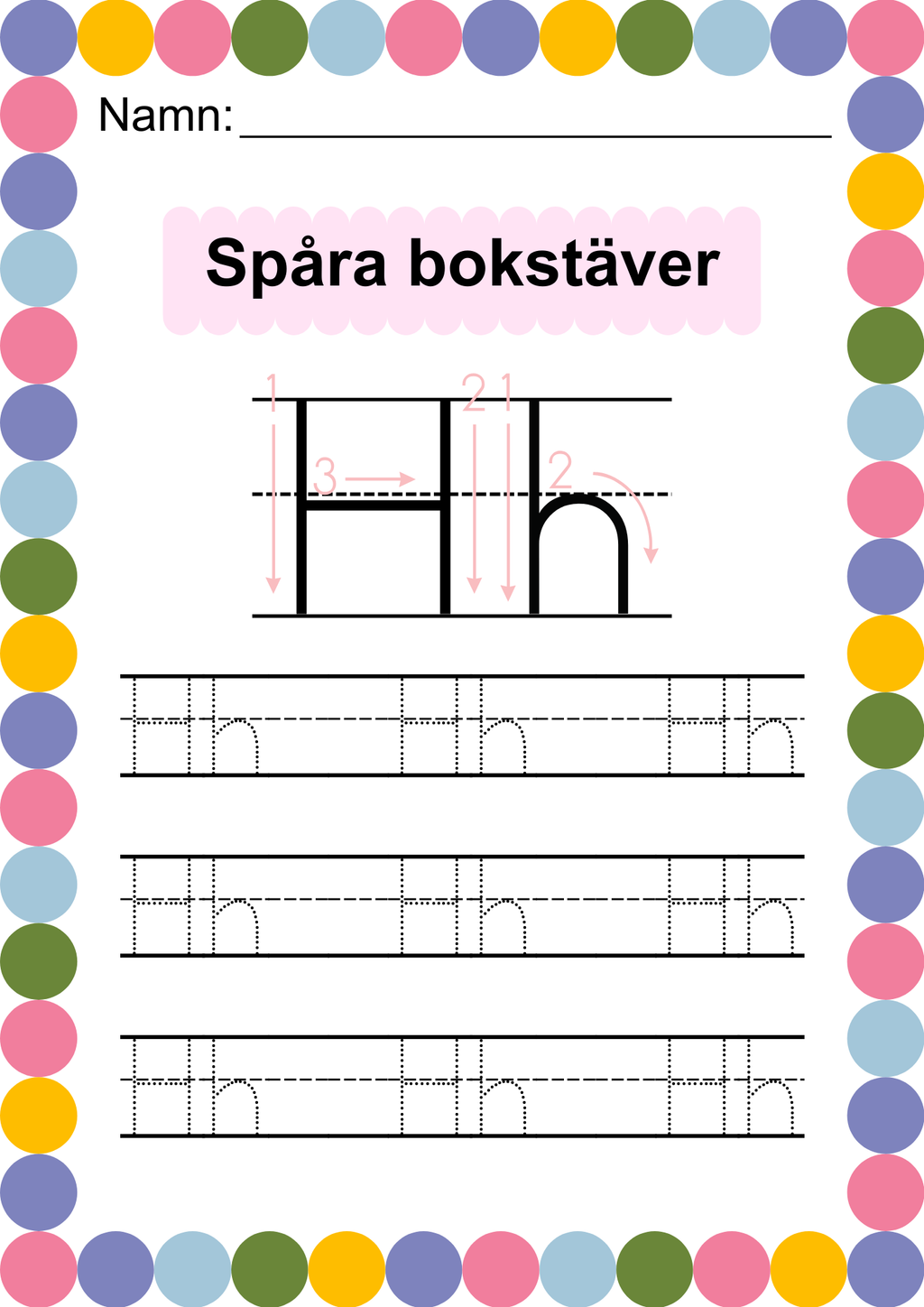 Häfte - Spåra alfabetet - ABC