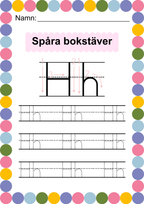 Häfte - Spåra alfabetet - ABC