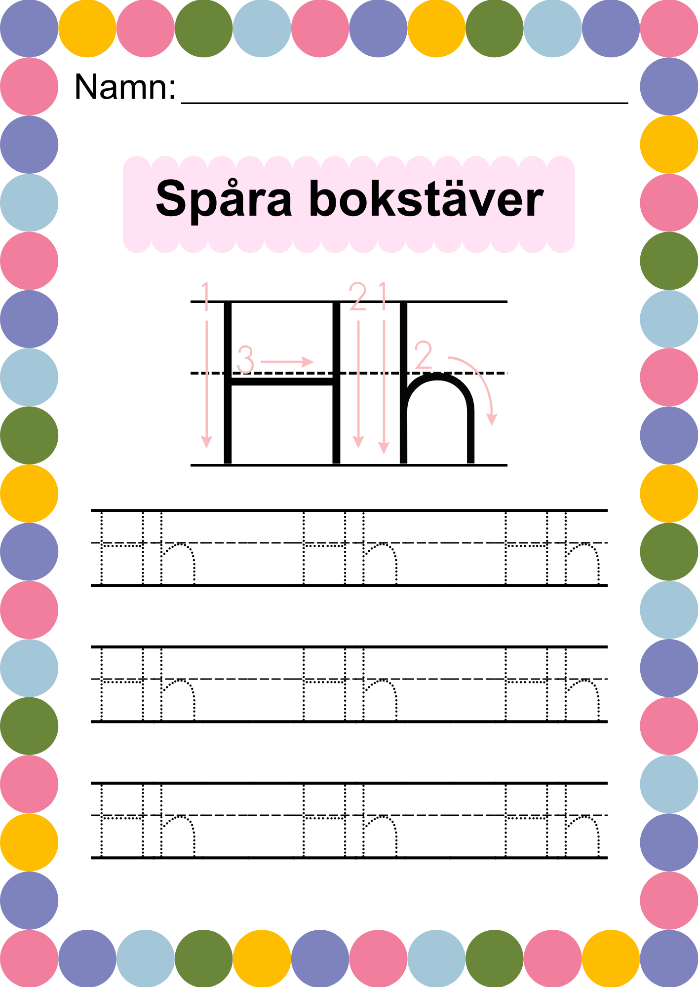 Häfte - Spåra alfabetet - ABC