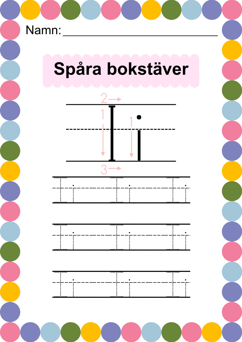 Häfte - Spåra alfabetet - ABC
