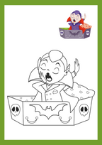 Halloween målarbok - Häfte