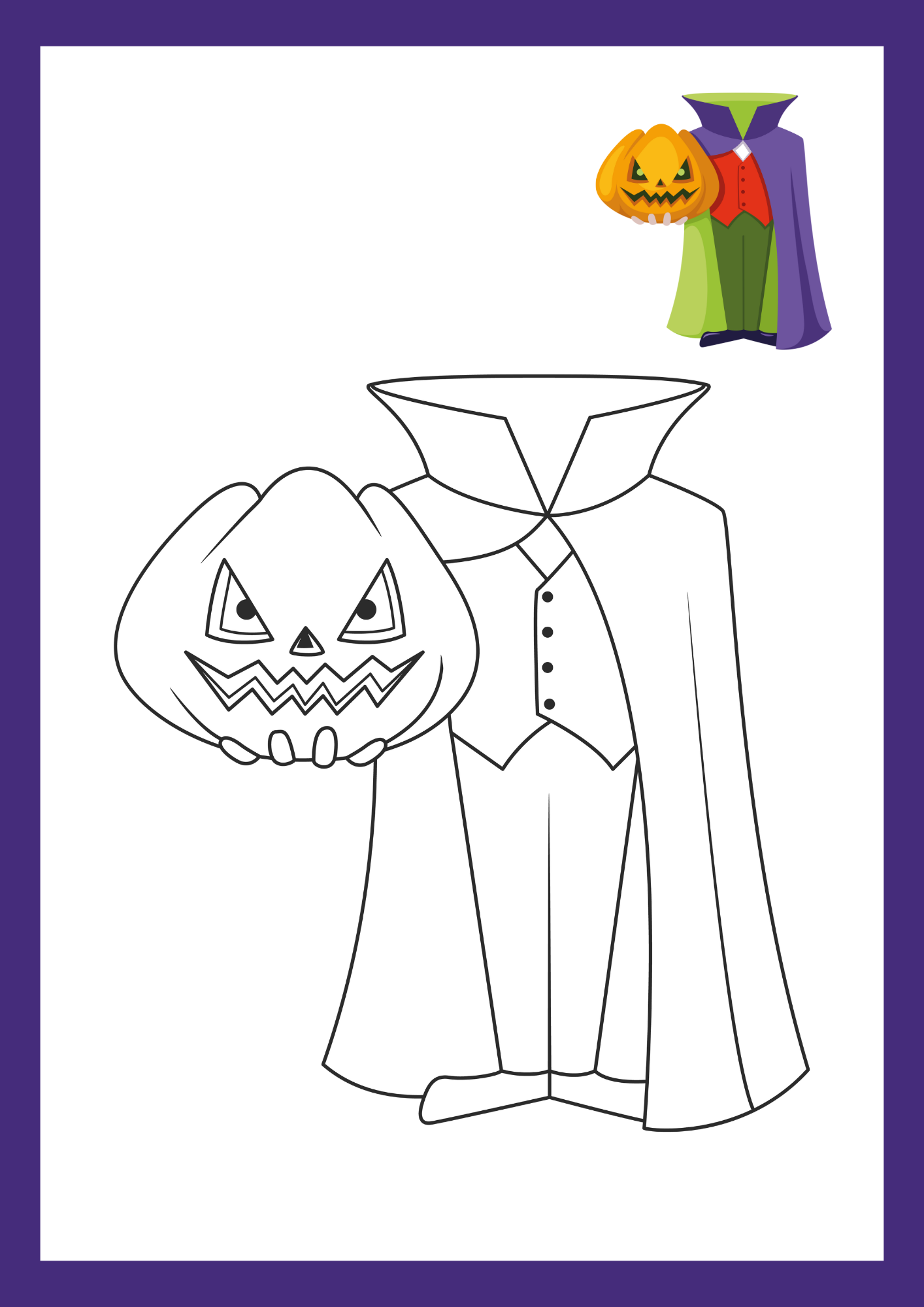 Halloween målarbok - Häfte