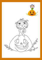 Halloween målarbok - Häfte