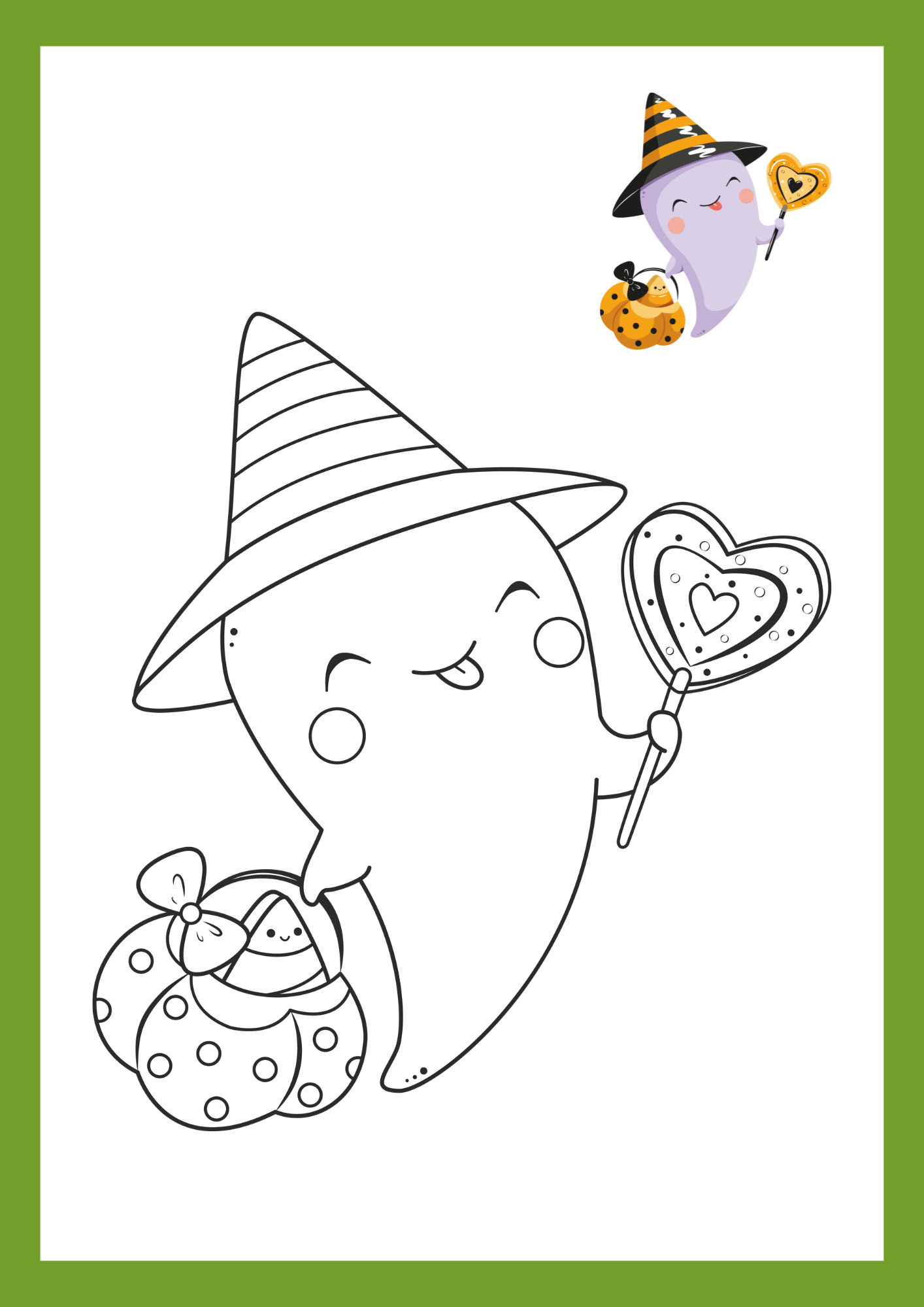 Halloween målarbok - Häfte