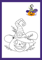 Halloween målarbok - Häfte