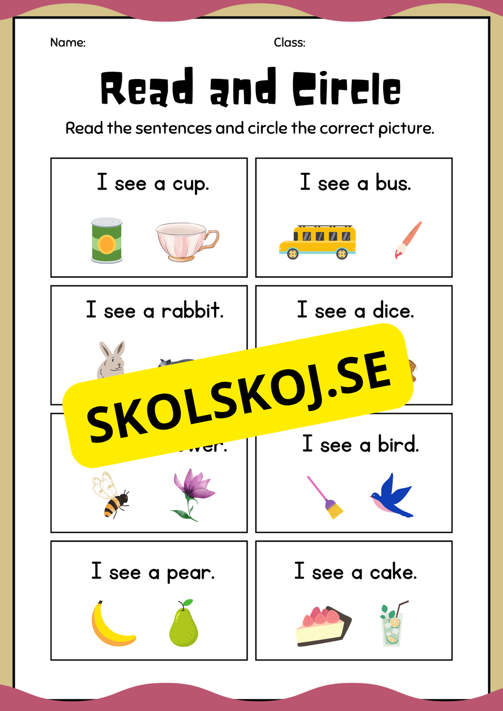 Early finishers - English workbook