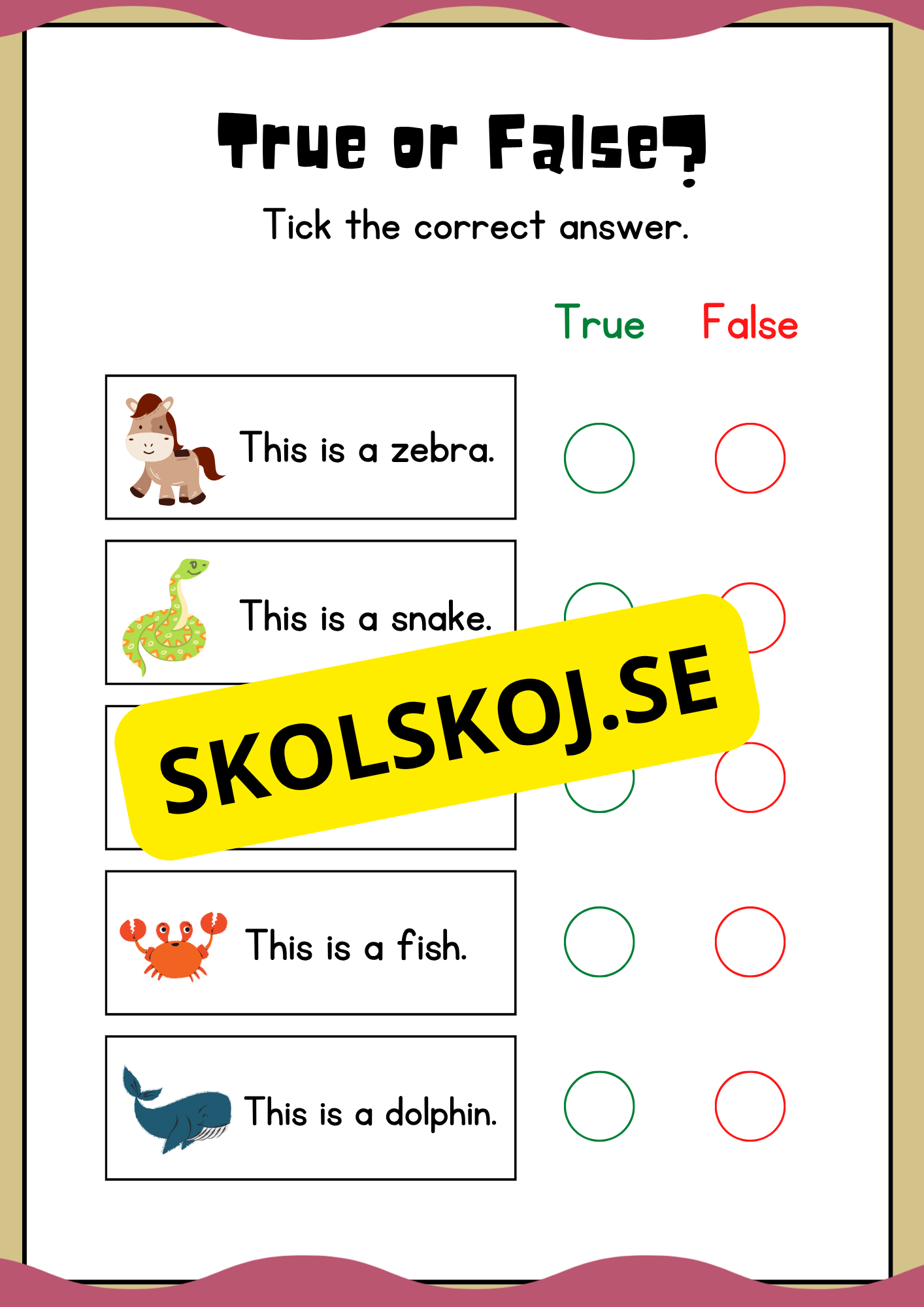 Early finishers - English workbook
