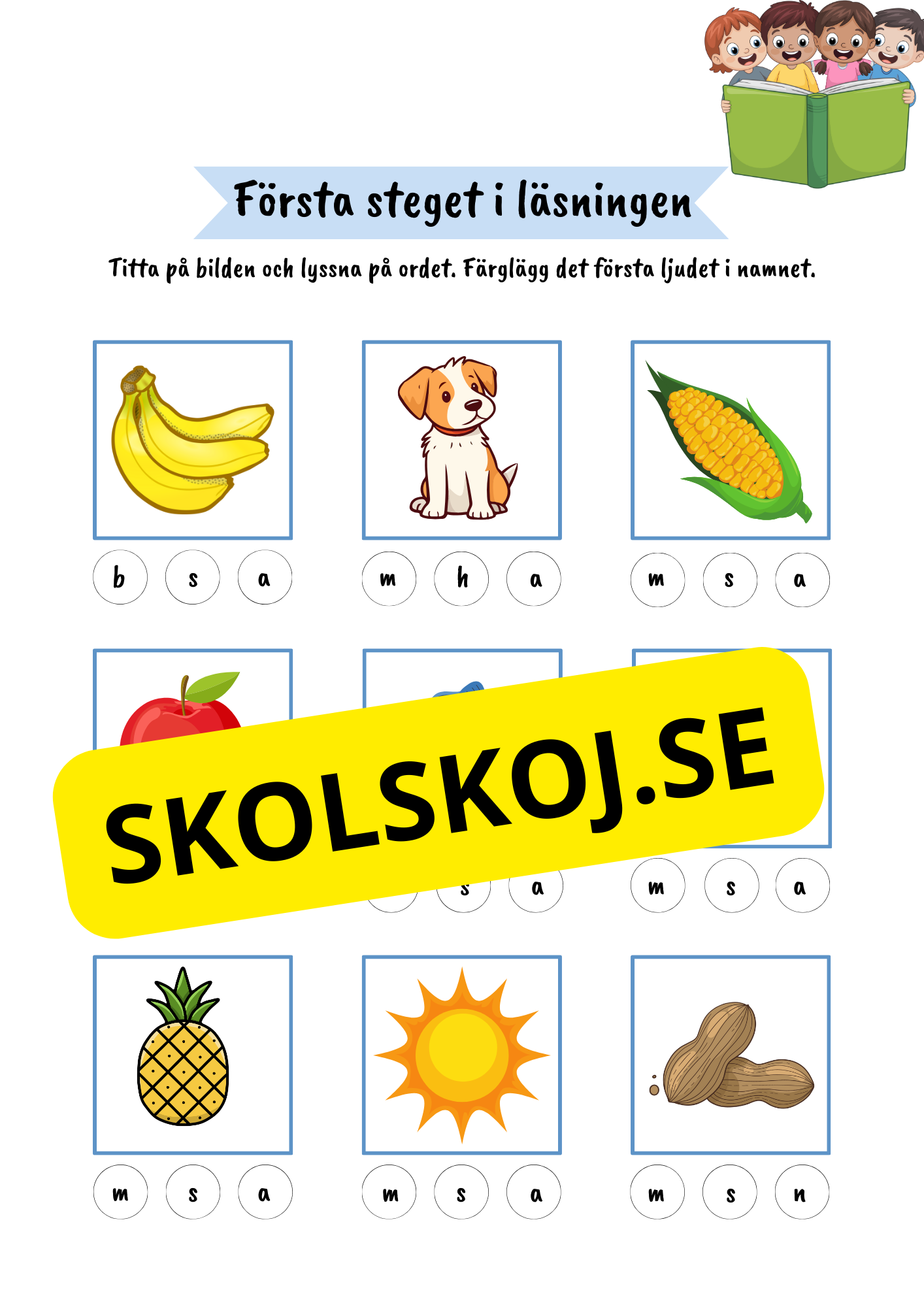 Första steget i läsningen