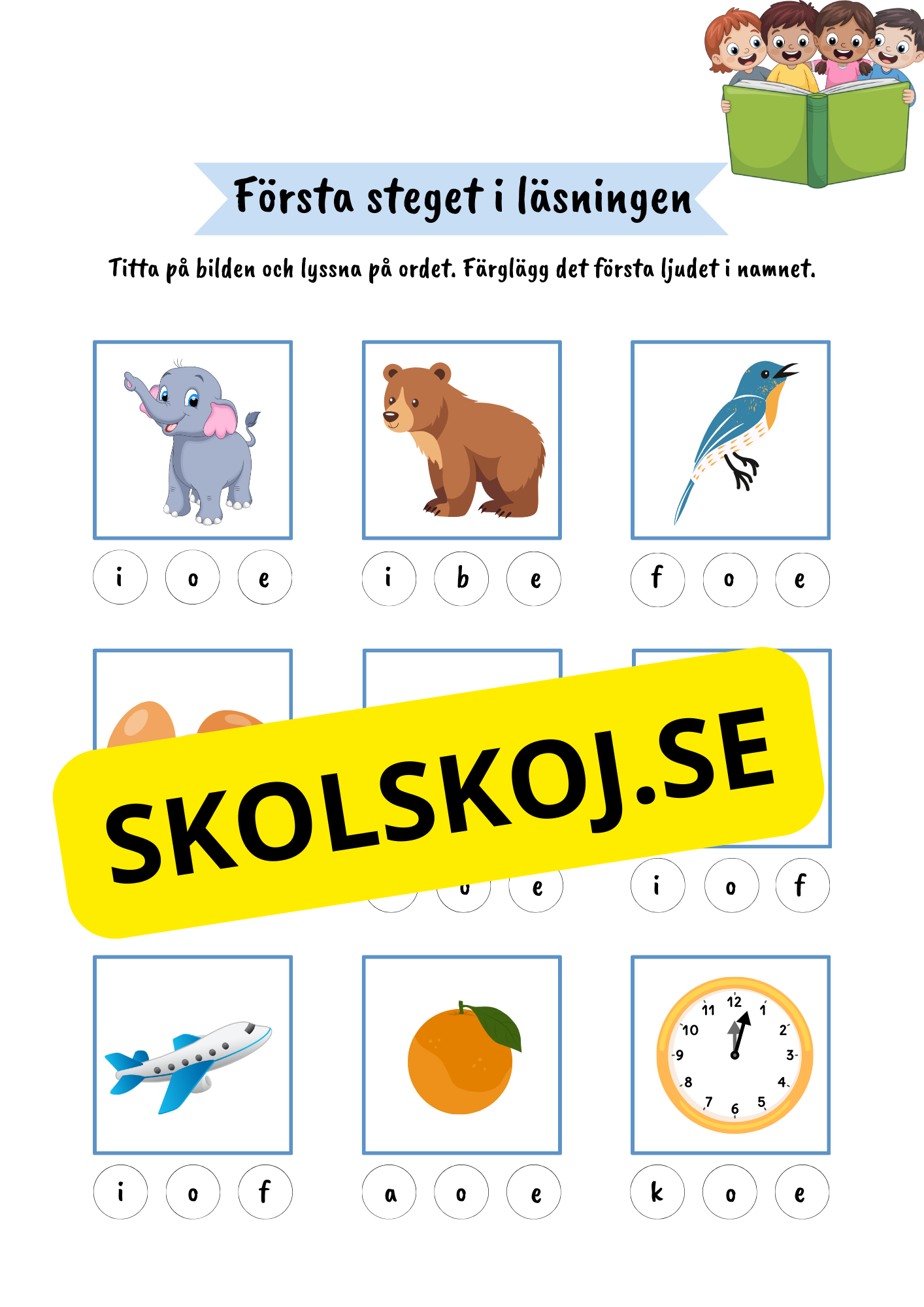 Första steget i läsningen