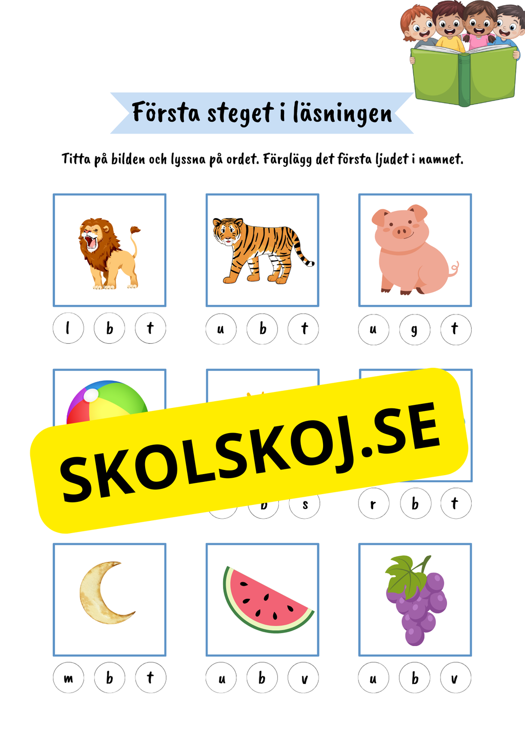 Första steget i läsningen