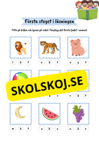 Första steget i läsningen