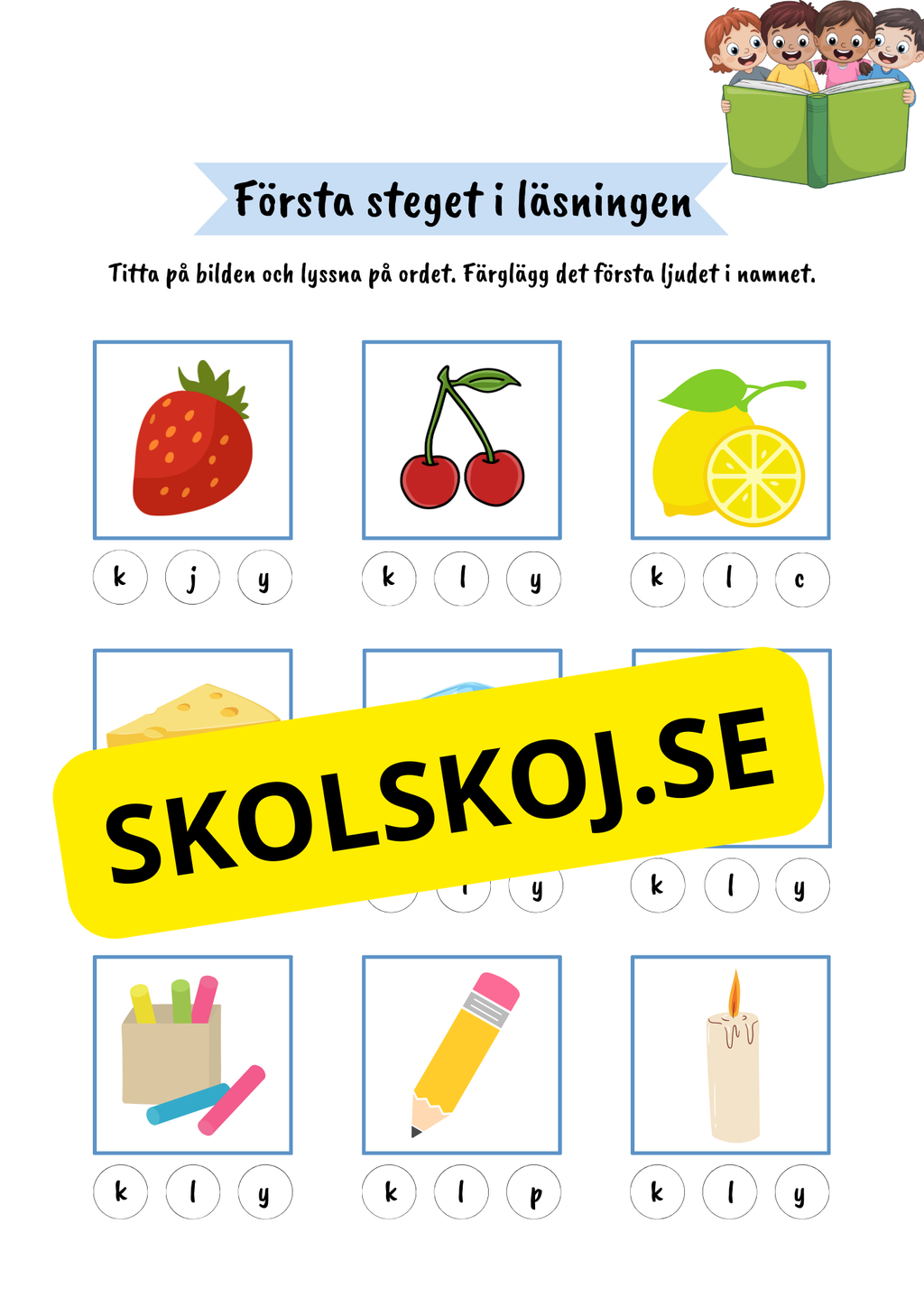 Första steget i läsningen