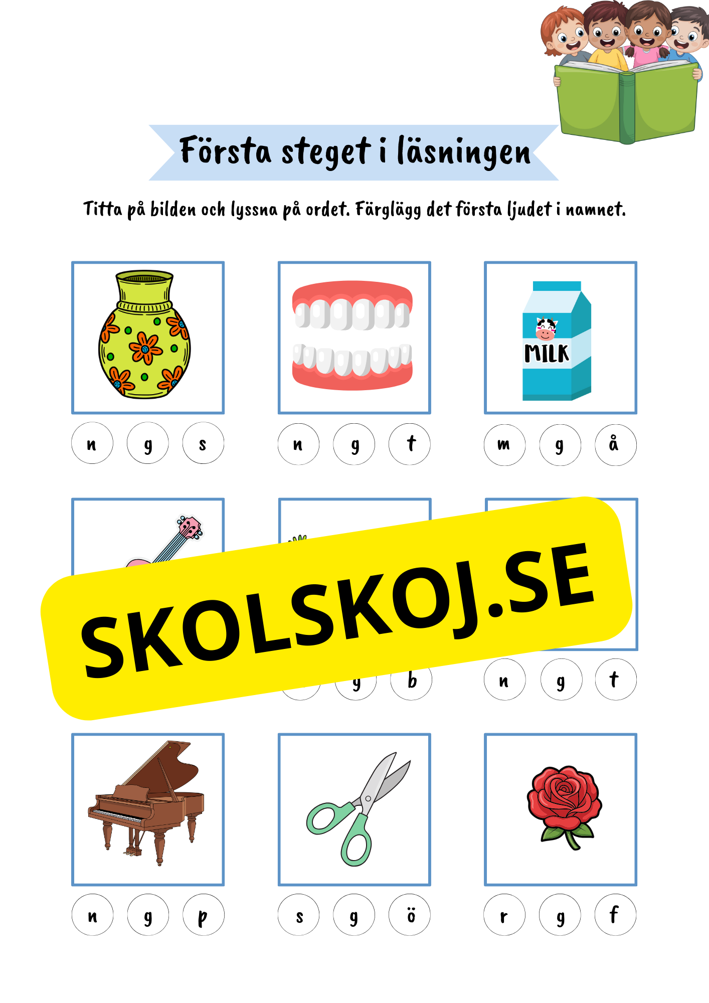 Första steget i läsningen