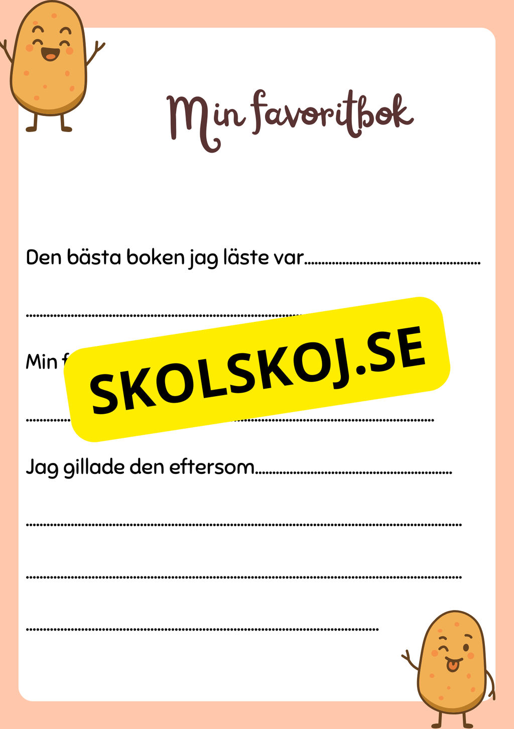 Mitt skolår - Min minnesbok
