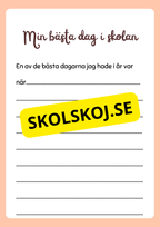 Mitt skolår - Min minnesbok