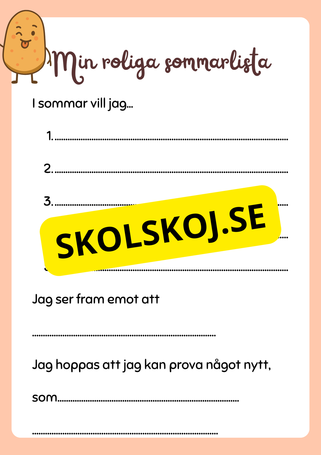 Mitt skolår - Min minnesbok