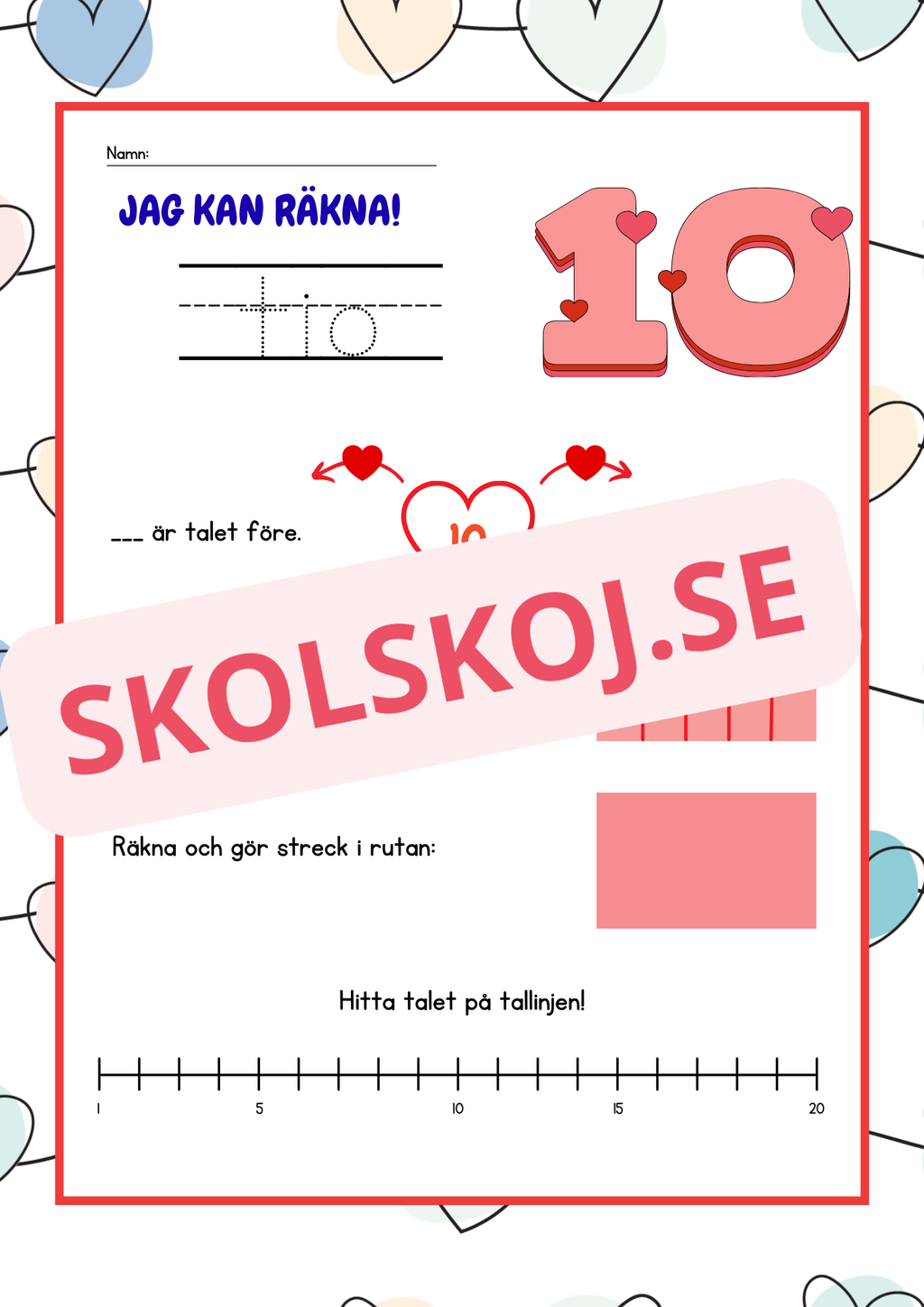 Jag kan räkna - Häfte - 1 - 20