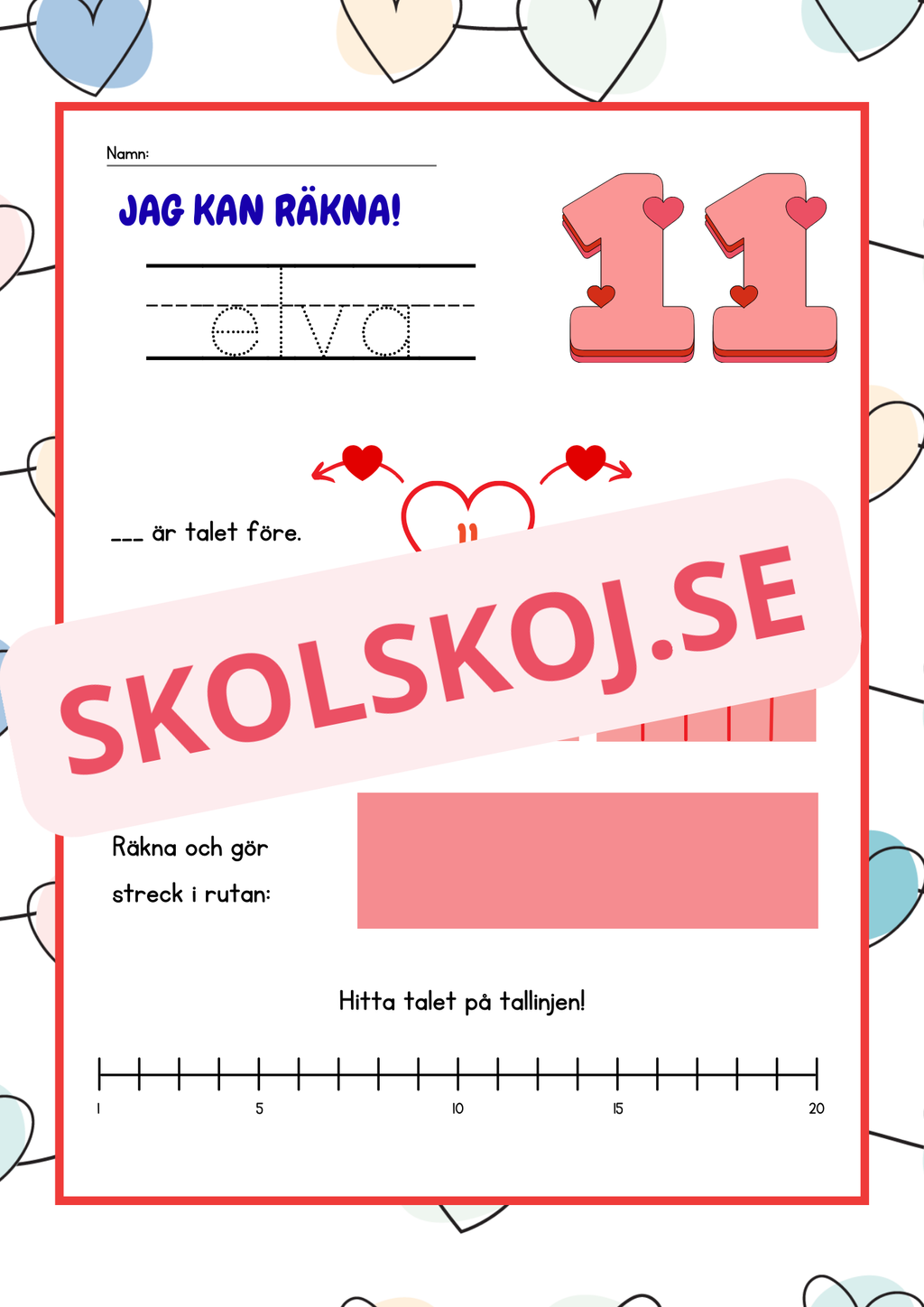 Jag kan räkna - Häfte - 1 - 20
