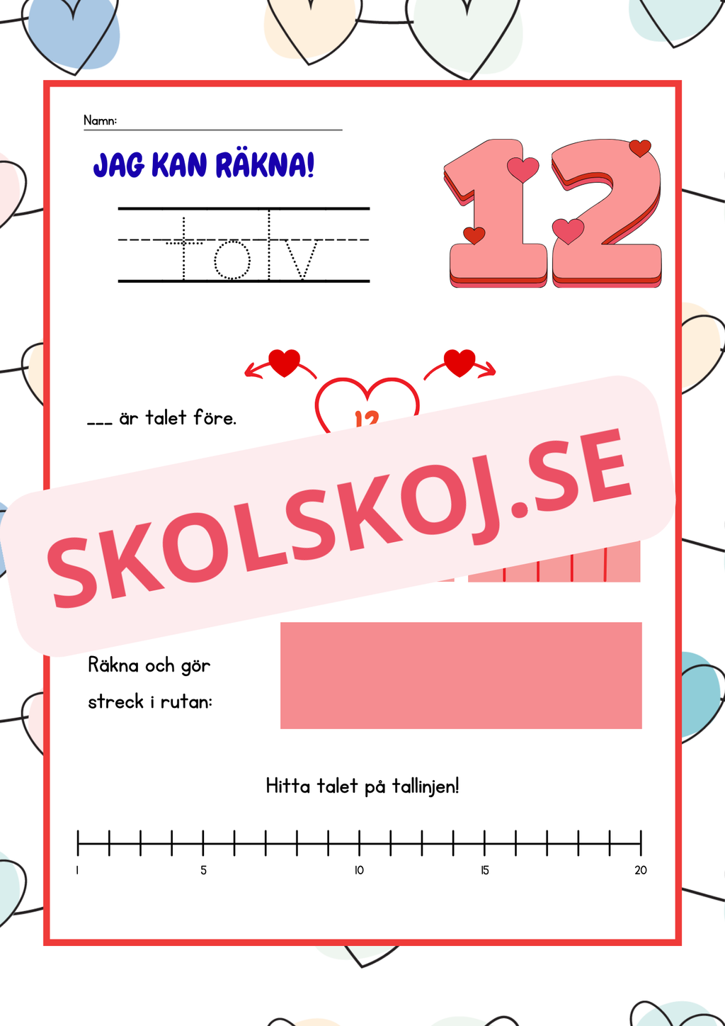 Jag kan räkna - Häfte - 1 - 20