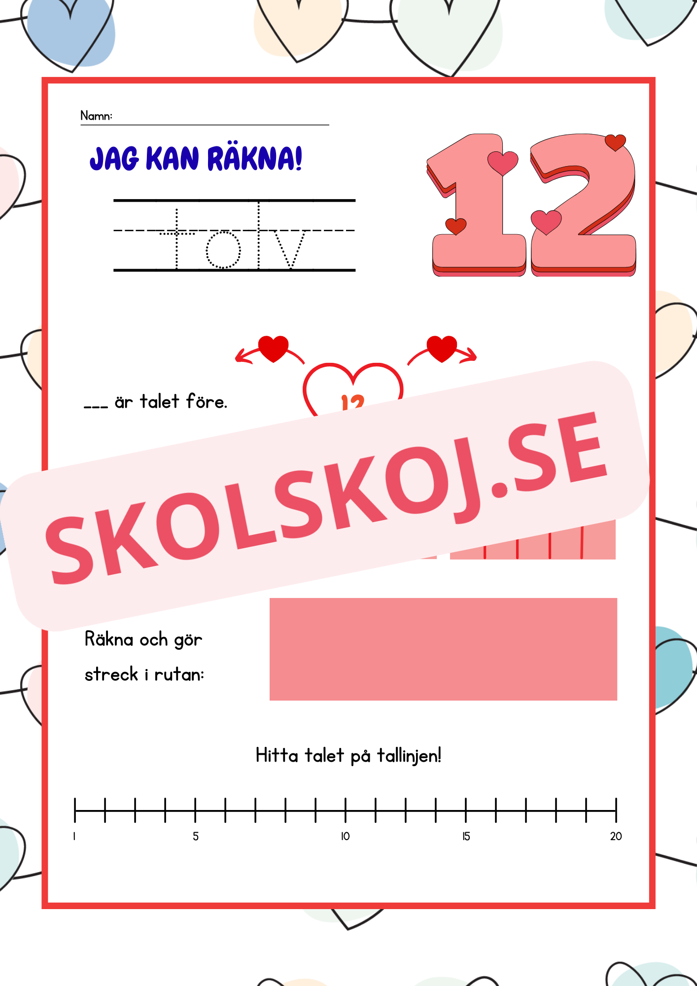 Jag kan räkna - Häfte - 1 - 20