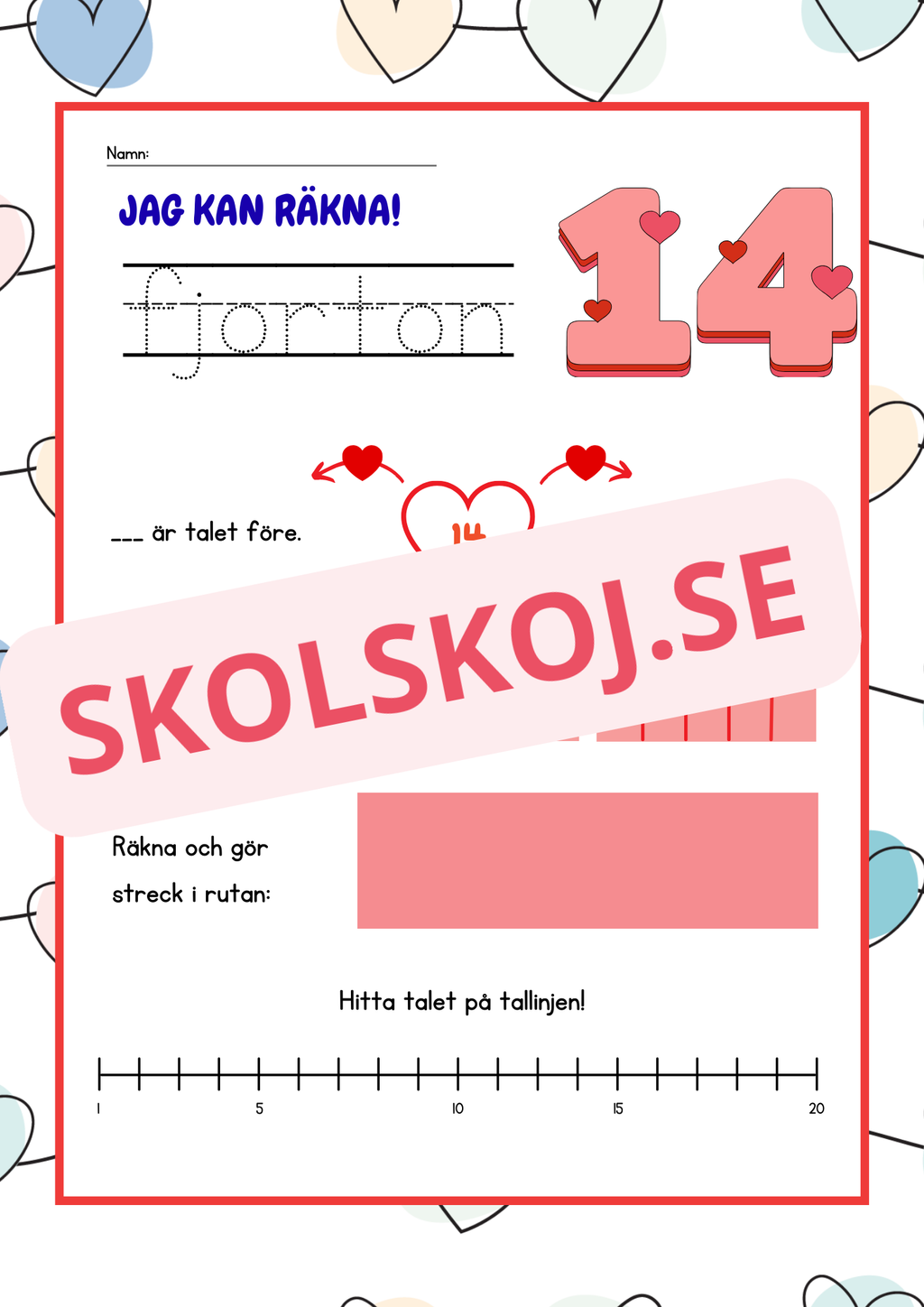 Jag kan räkna - Häfte - 1 - 20