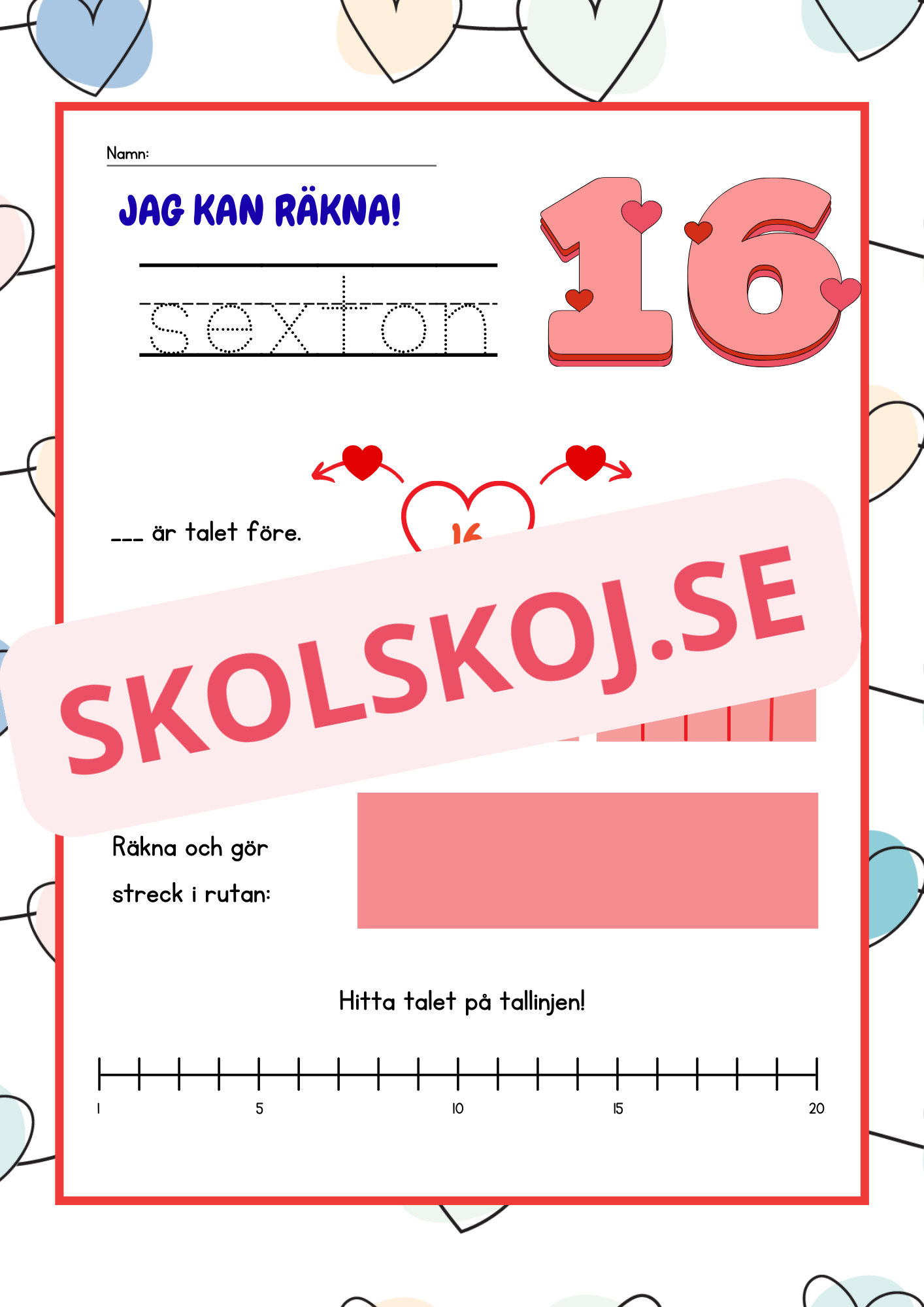 Jag kan räkna - Häfte - 1 - 20