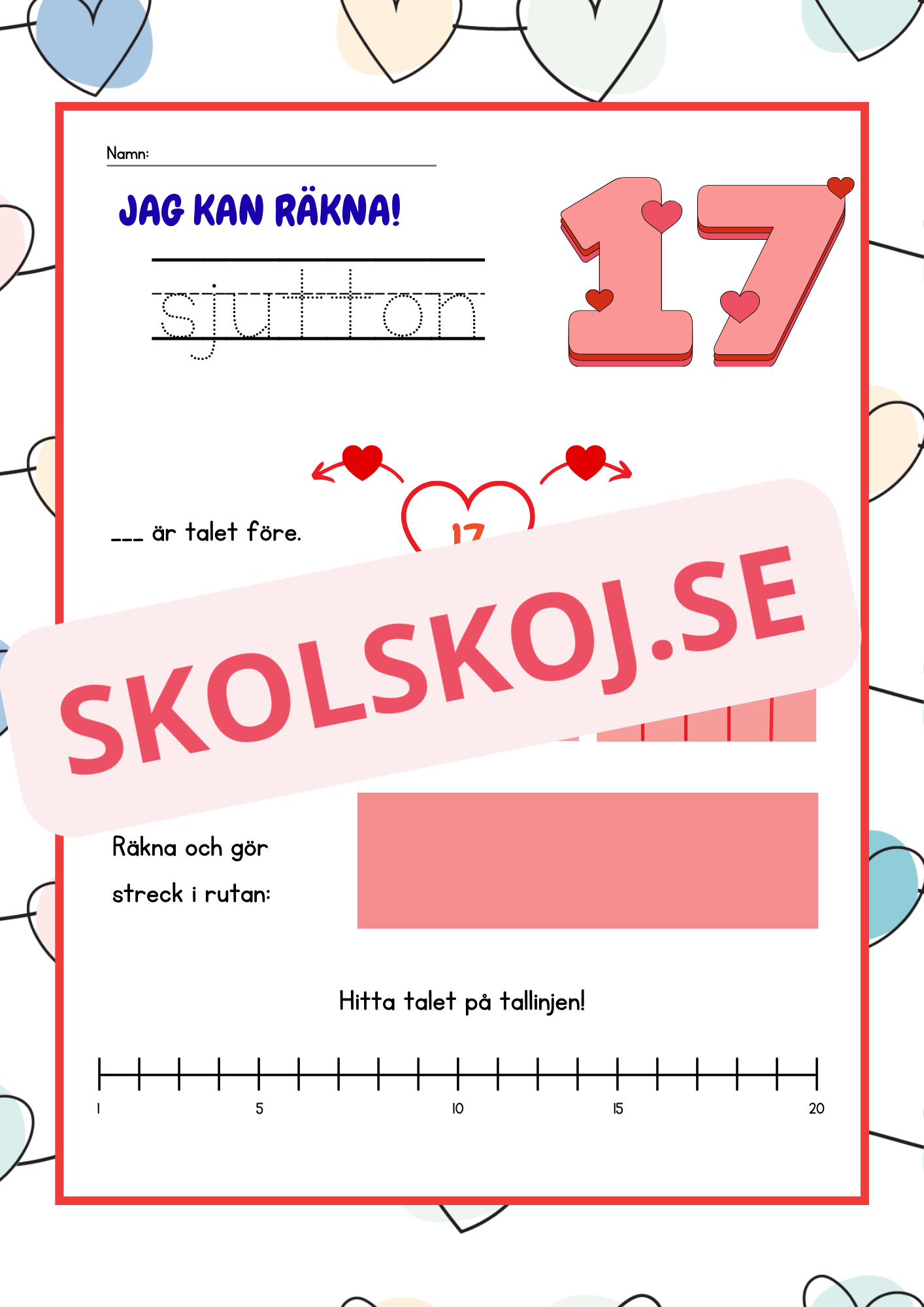 Jag kan räkna - Häfte - 1 - 20